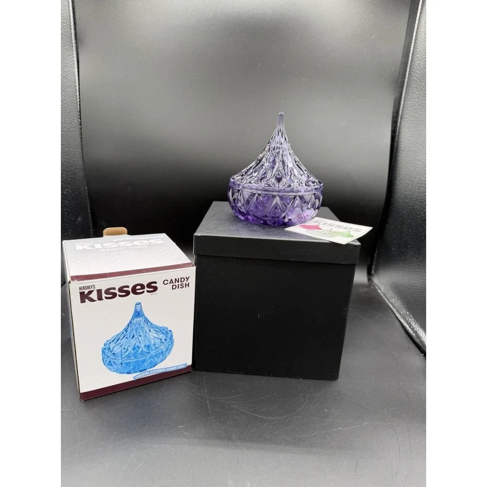 🍬💜 Godinger Hershey's Kisses Crystal Candy Dish – 
